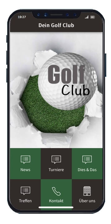 ON AIR Appbuilder - Golfclub Vereins-App