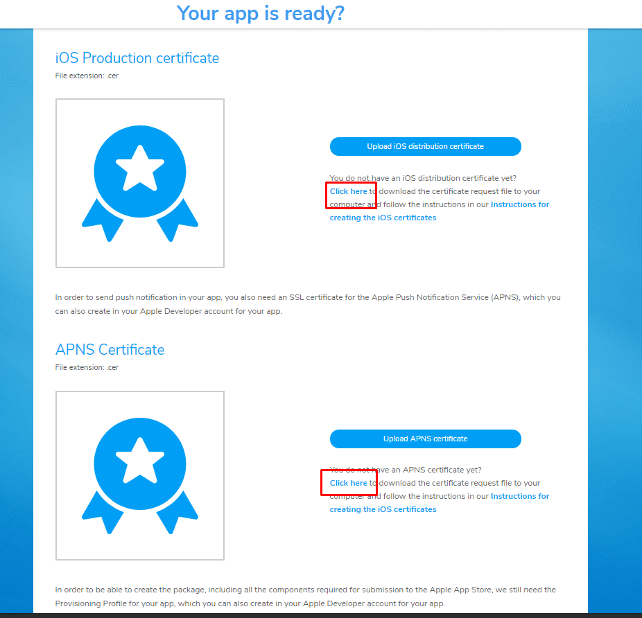 ON AIR Appbuilder - Apple Certificates - Step 1