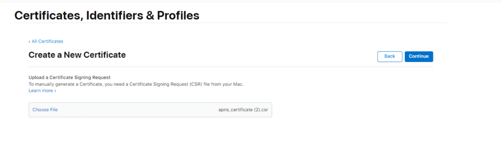 ON AIR Appbuilder - Apple Certificates - Step 13