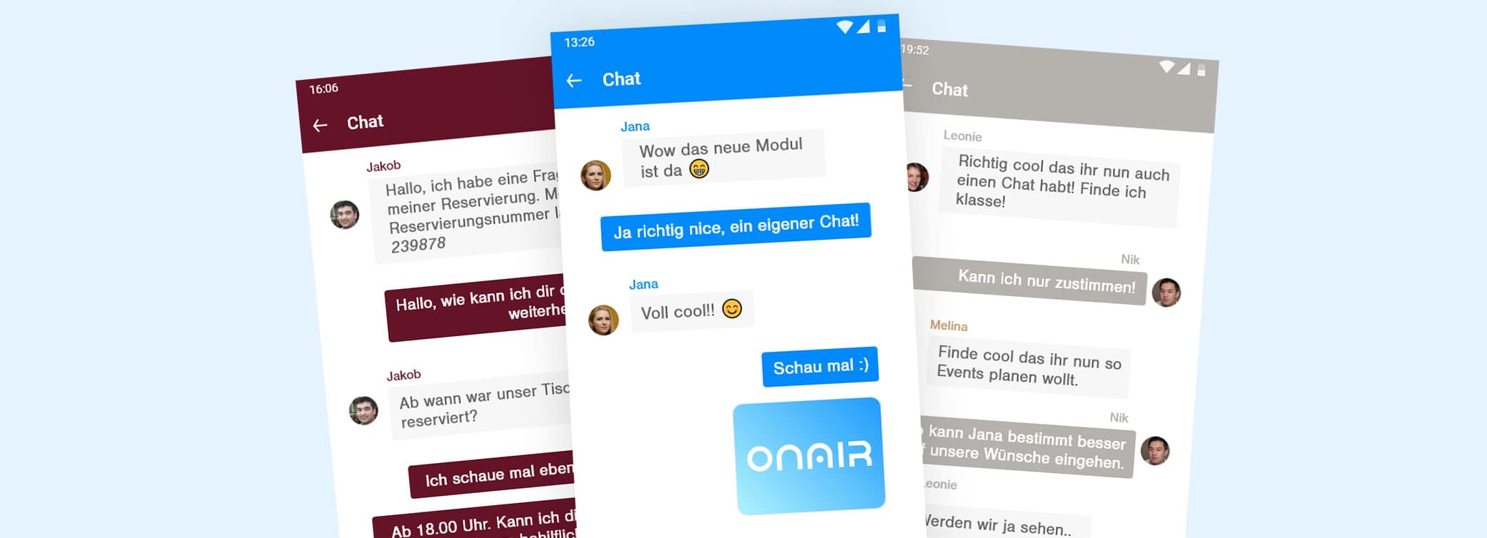 ON AIR Appbuilder - Neues Modul: Chat