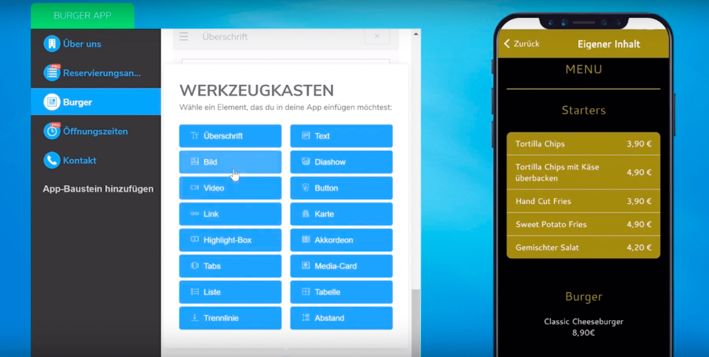 How To Speisekarte In Deiner App Erstellen On Air Appbuilder