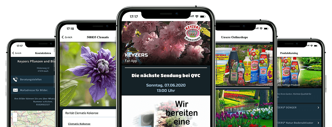 ON AIR Appbuilder - Keyzers Blumenwelt App